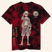 One Piece Merch Luffy Foil Tie Dye T-Shirt Great Gifts For Anime Lovers - Lily Birch Market