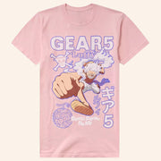 One Piece Merch Luffy Gear 5 Pink T-Shirt Presents For Anime Fans - Lily Birch Market