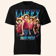 One Piece Merch Luffy T-Shirt Black Inaki Godoy Shirt Gifts For Fans - Lily Birch Market