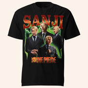One Piece Merch Sanji T-Shirt Black Unique Gifts For Husband - Lily Birch Market