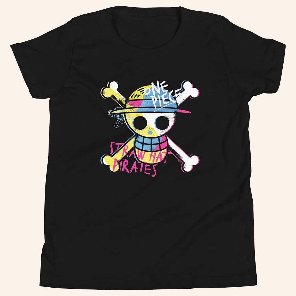 One Piece Merch Straw Hat Pirates T-Shirt Black Best Gifts For Anime Fans - Lily Birch Market