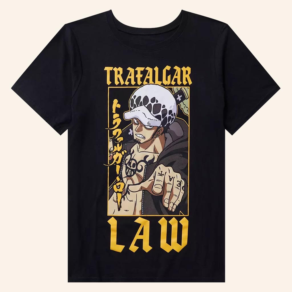 One Piece Merch Trafalgar Law Portrait T-Shirt Best Gifts For Husband - Lily Birch Market