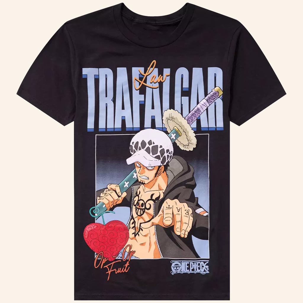 One Piece Merch Trafalgar Law Portrait T-Shirt Presents For Anime Fans - Lily Birch Market