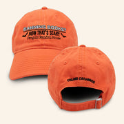 Online Ceramics Merch Embroidered Penguin Random House Banning Books Now That's Scary Orange Hat - Lilybirchmarket