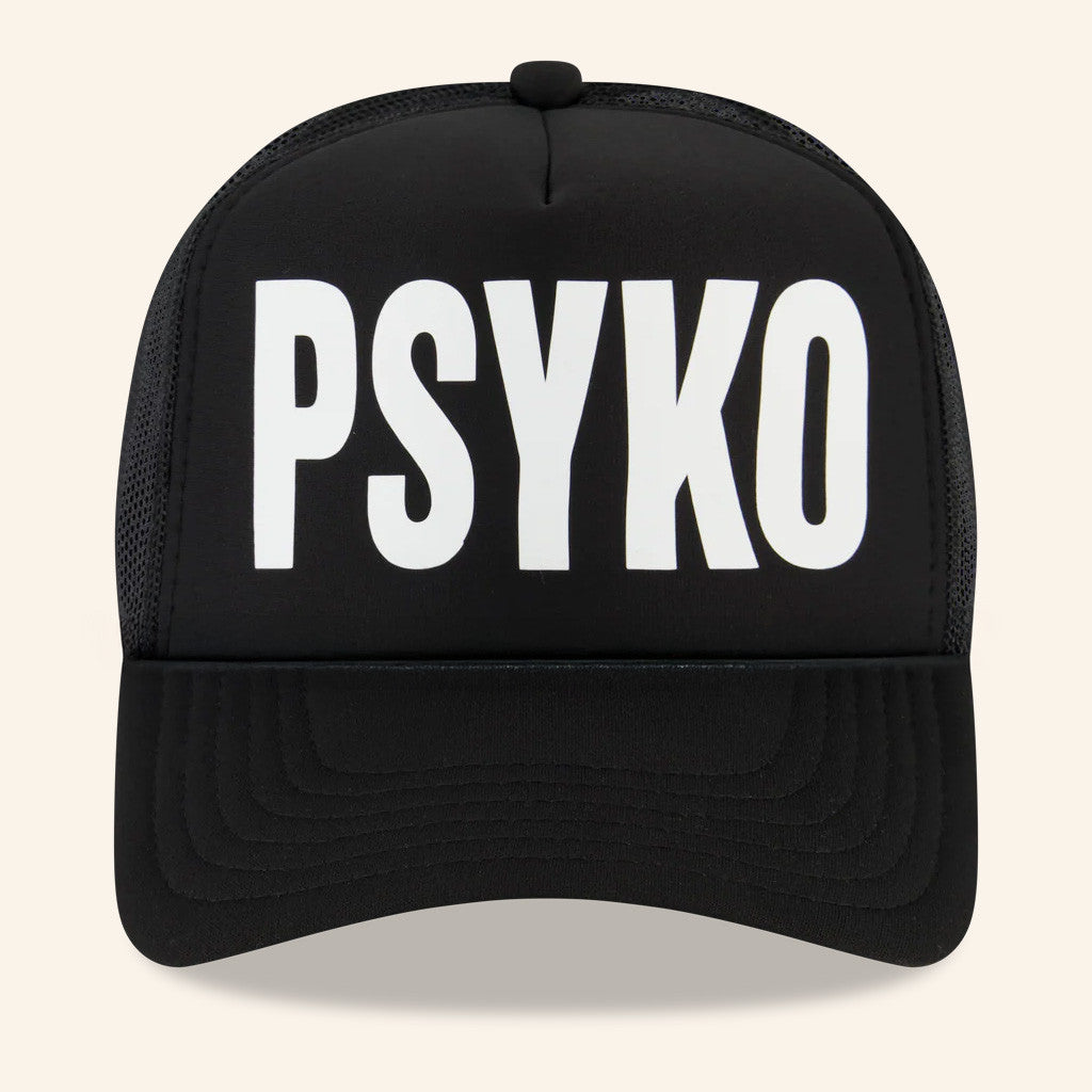 Osamason Merch Psyko Black Trucker Hat Gift Ideas For Rap Lovers - Lilybirchmarket