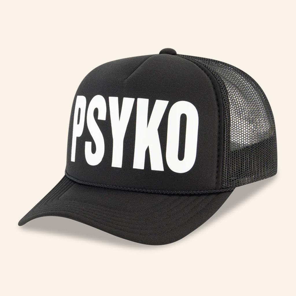 Osamason Merch Psyko Trucker Hat Black Gift Ideas For Rap Lovers - Lilybirchmarket