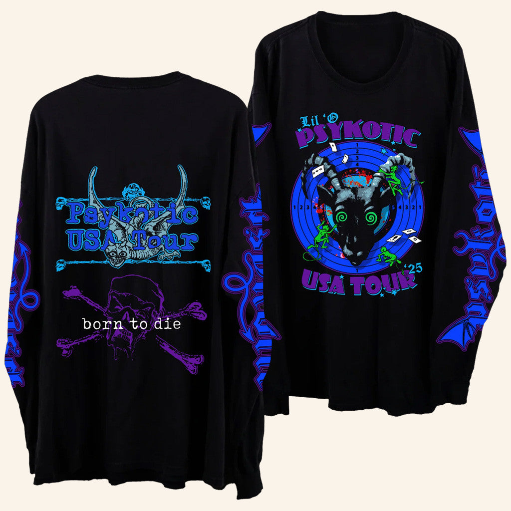 Osamason Merch Target Practice Psykotic USA Tour Long Sleeve Shirt Gifts Ideas For Rap Fans - Lilybirchmarket