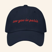 Otium Merch See You In Paris Hat Embroidered Christmas Gifts For Dad - Lilybirchmarket