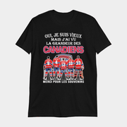 Oui Je Suis Vieux Mais J'ai Vu La Grandeur Des Montreal Hockey Merci Pour Les Souvenirs T-shirt - Lily Birch Market