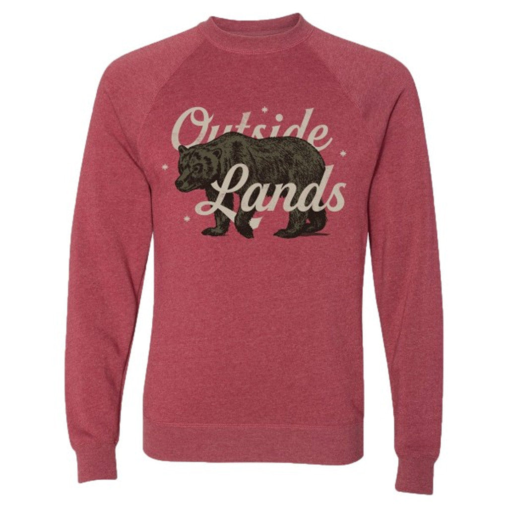 Outside Lands Merch CA Bear Crewneck Sweatshirt Gifts For Friends - Lilybirchmarket