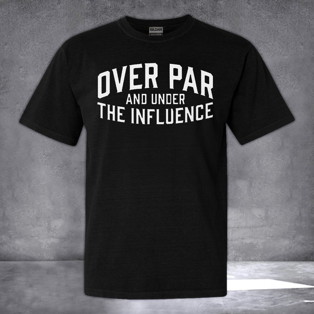 Over Par And Under The Influence Hat Leather Patch Funny Golf Hat Gifts For Golf Lovers - Lilybirchmarket