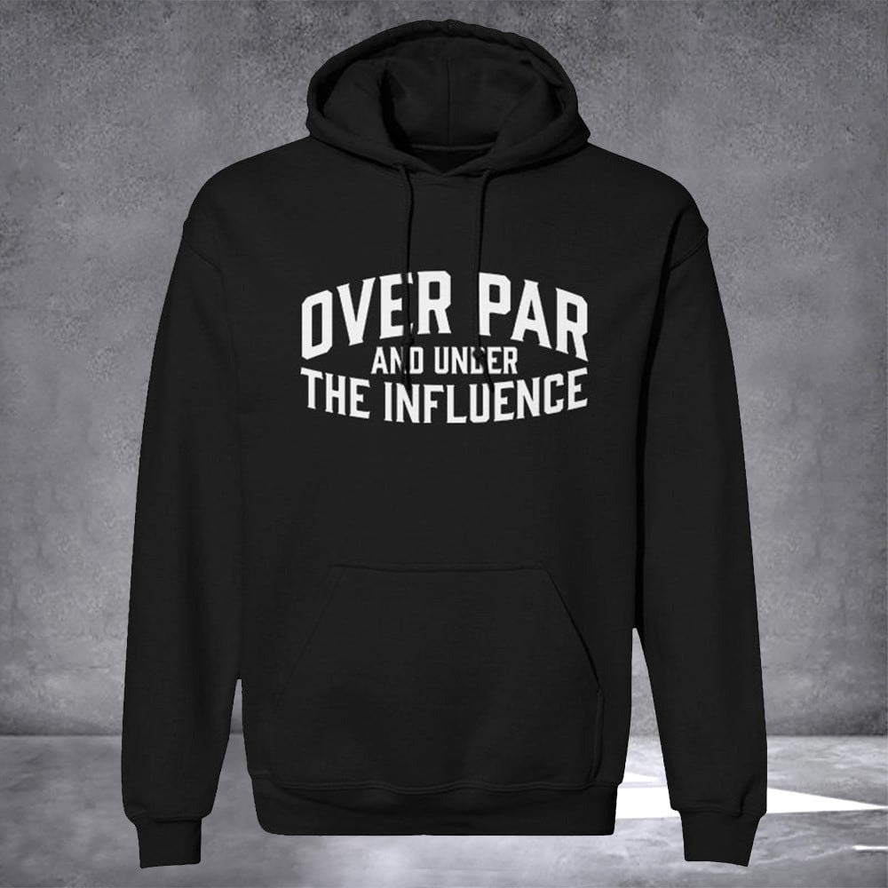 Over Par And Under The Influence Hat Leather Patch Funny Golf Hat Gifts For Golf Lovers - Lilybirchmarket