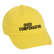 Overcompensating Merch Overcompensating Embroidered Yellow Hat Stepdad Gifts For Father's Day - Lilybirchmarket