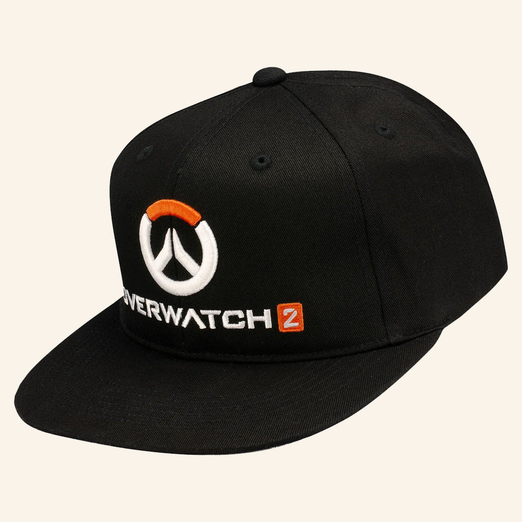 Overwatch Merch Overwatch 2 Black Snapback Hat Embroidered Gifts For Husband - Lilybirchmarket