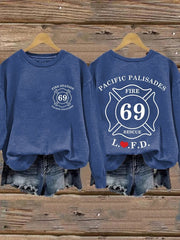 Palisades Fire Station 69 Sweatshirt Support Palisades Sweatshirt Gifts For Her - Lilybirchmarket