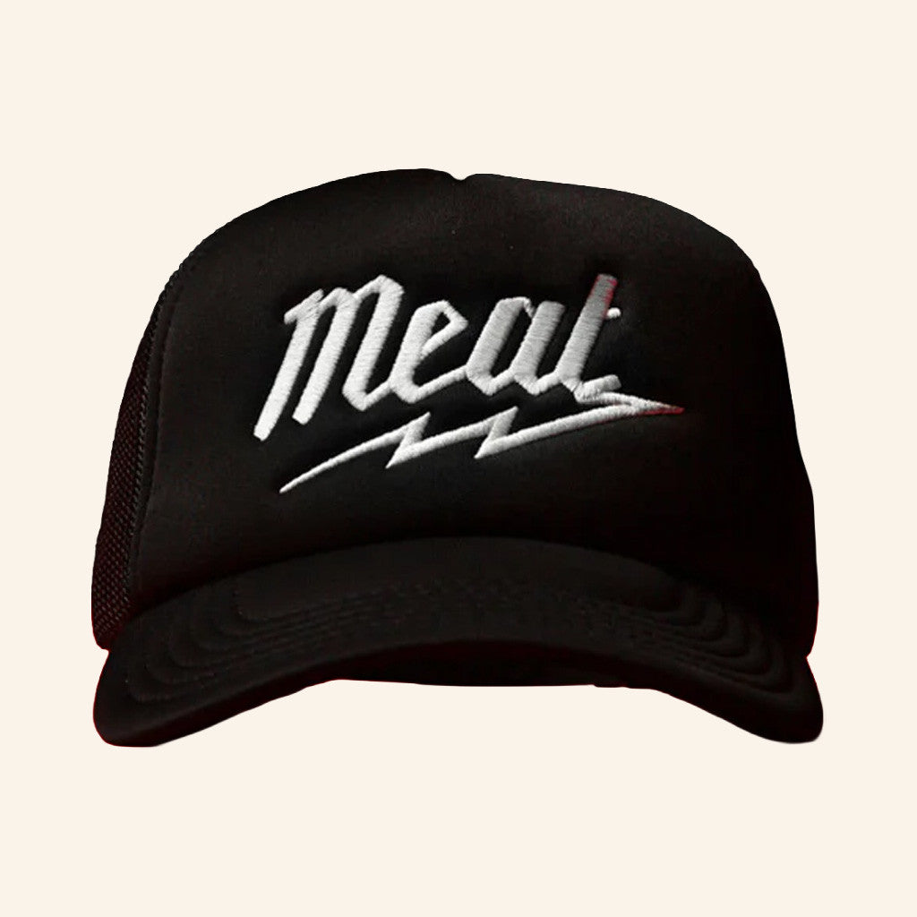 Papa Meat Merch Embroidered Meat Trucker Hat Meatcanyon Creepycast Hat Gifts For Him - Lilybirchmarket
