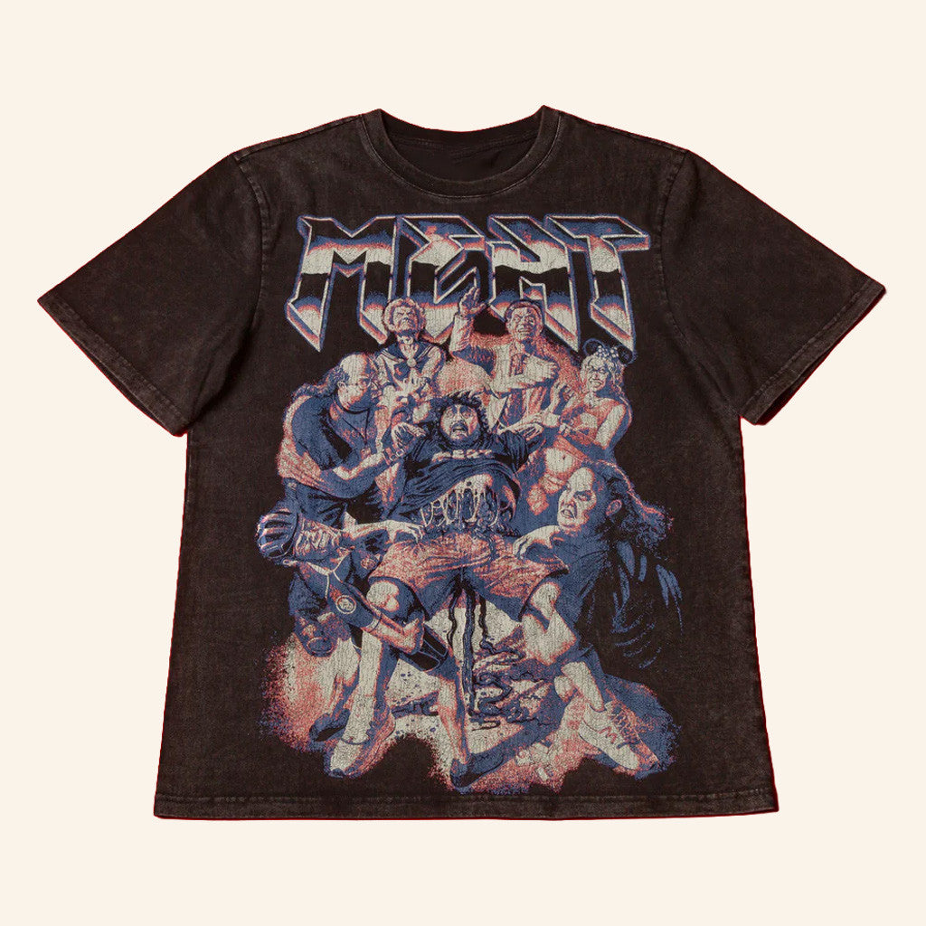 Papa Meat Merch Torn Apart Vintage Wash T-Shirt Meatcanyon Creepycast Apparel Gifts For Dad - Lily Birch Market