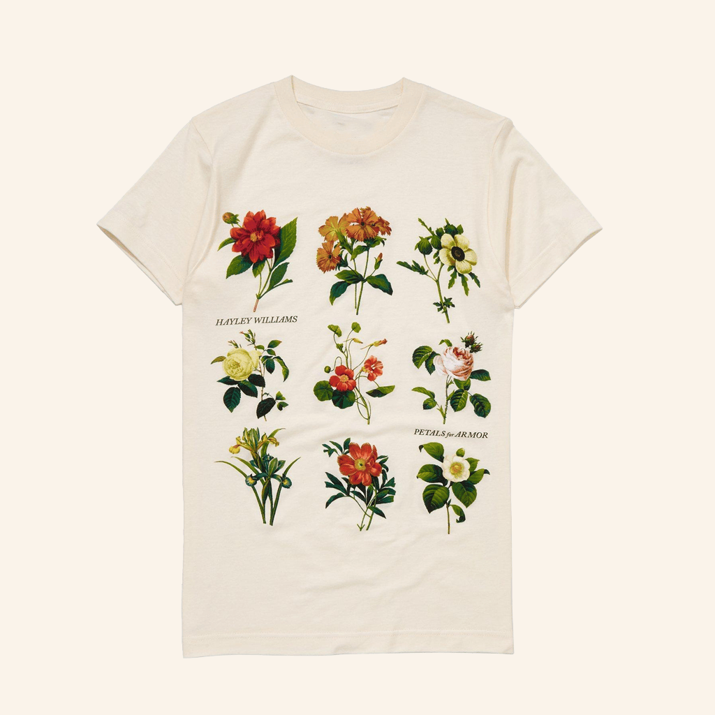 Paramore Merch Hayley Williams Petals For Armor Flowers T-Shirt Gifts For Wife - Lily Birch Market