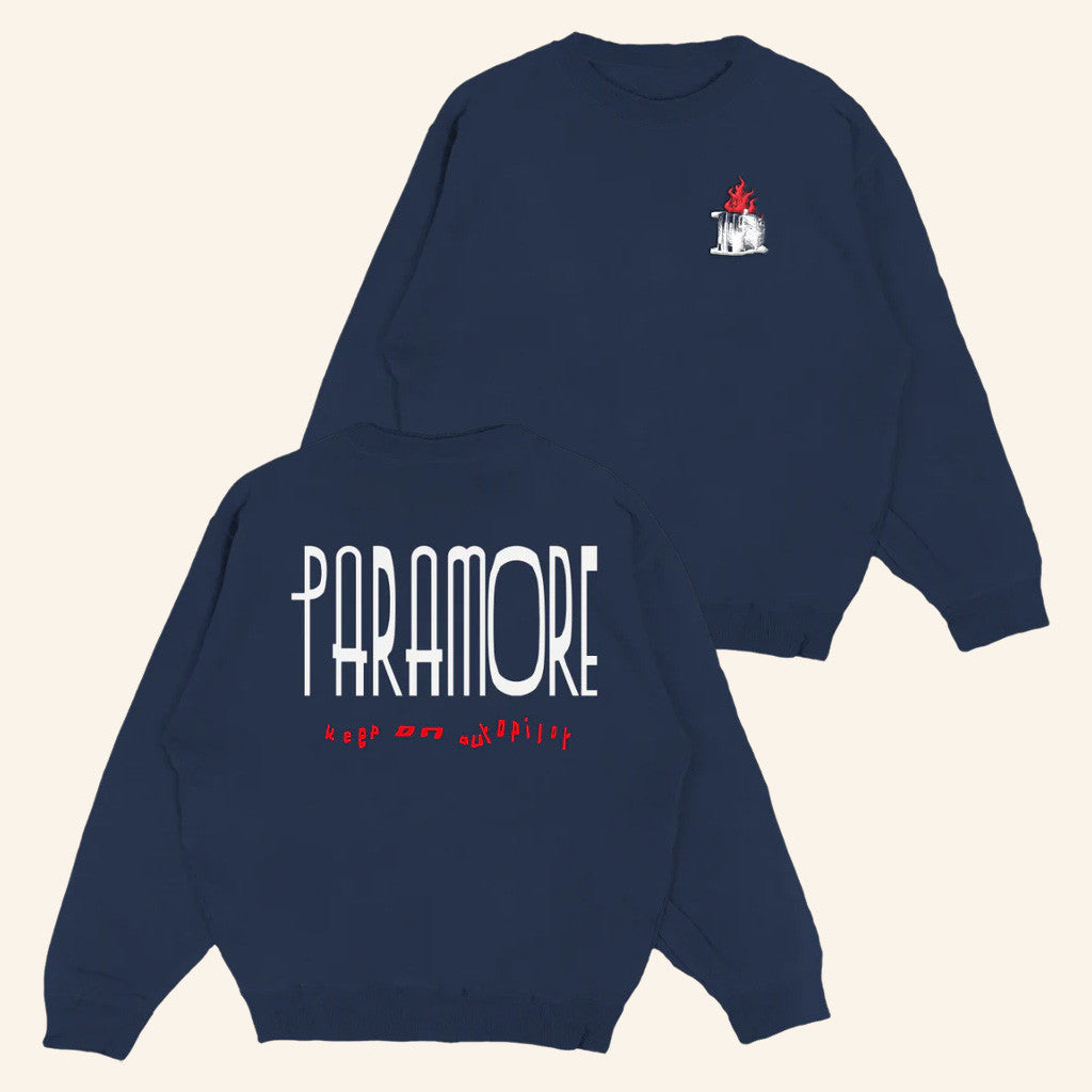 Paramore Merch Thick Skull Van Crewneck Sweatshirt Gifts For Besties - Lilybirchmarket