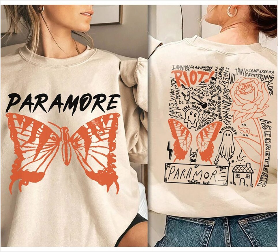 Paramore Music Merch Paramore American Sweatshirt Gifts For Friends Trendy Merch - Lilybirchmarket
