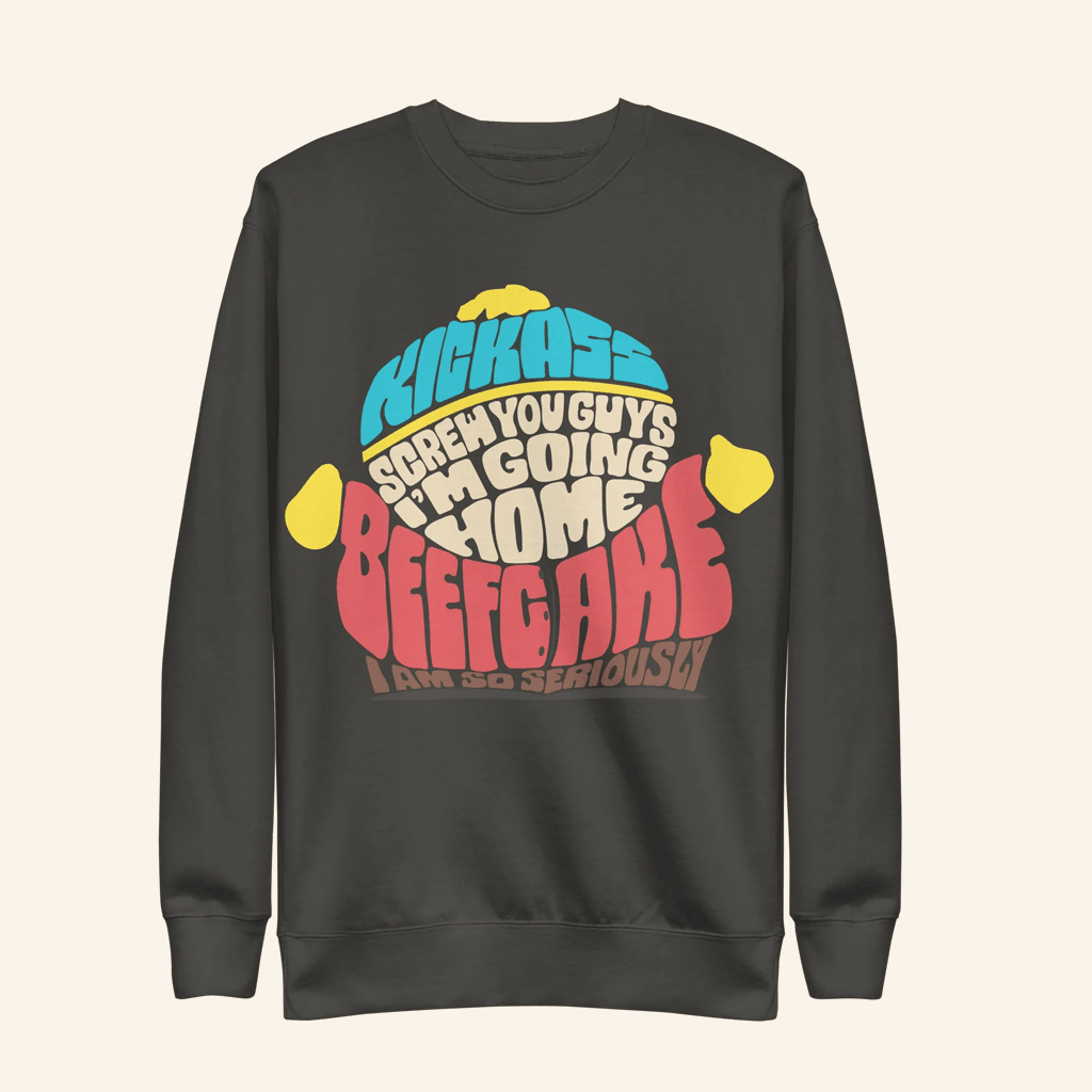 Paramount Merch South Park Cartman Sayings Crewneck Sweatshirt Gifts For Dad - Lilybirchmarket