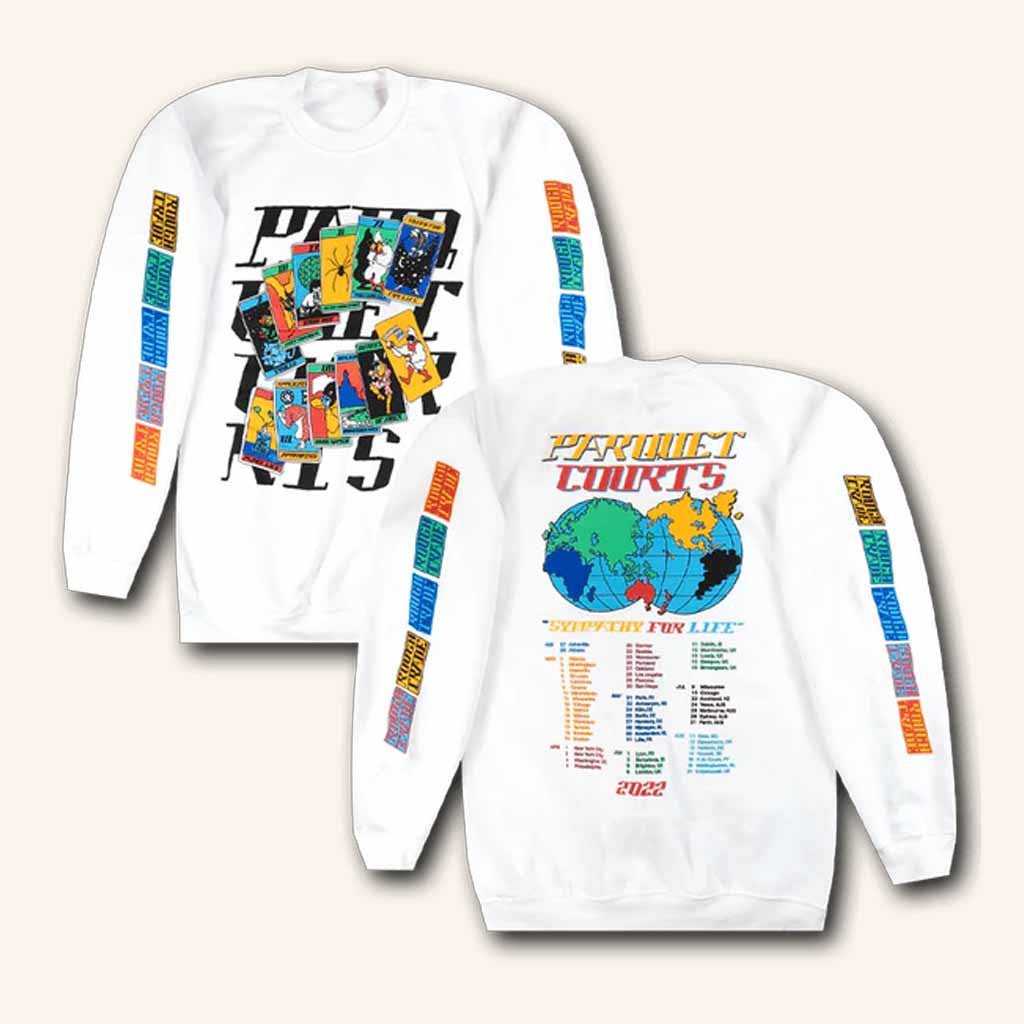 Parquet Courts Merch Sympathy For Life Tour 2022 Sweatshirt Presents For Music Lovers - Lilybirchmarket