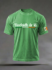  Patrick's Day Irish Celebration Day Green Gaelic Short-Sleeved T-Shirt Irish Pride Gift - TradiViet