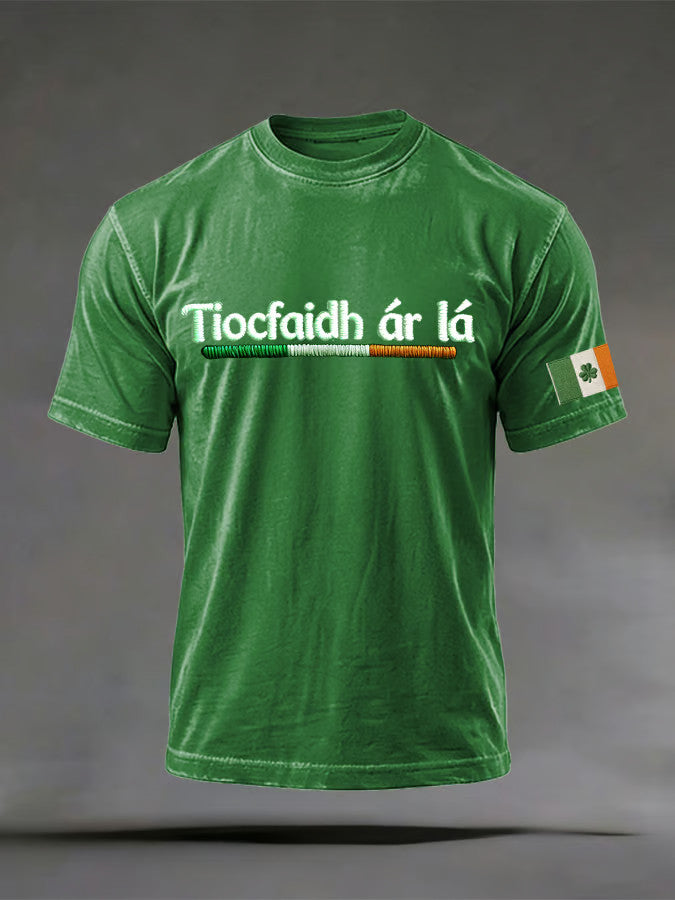  Patrick's Day Irish Celebration Day Green Gaelic Short-Sleeved T-Shirt Irish Pride Gift - TradiViet