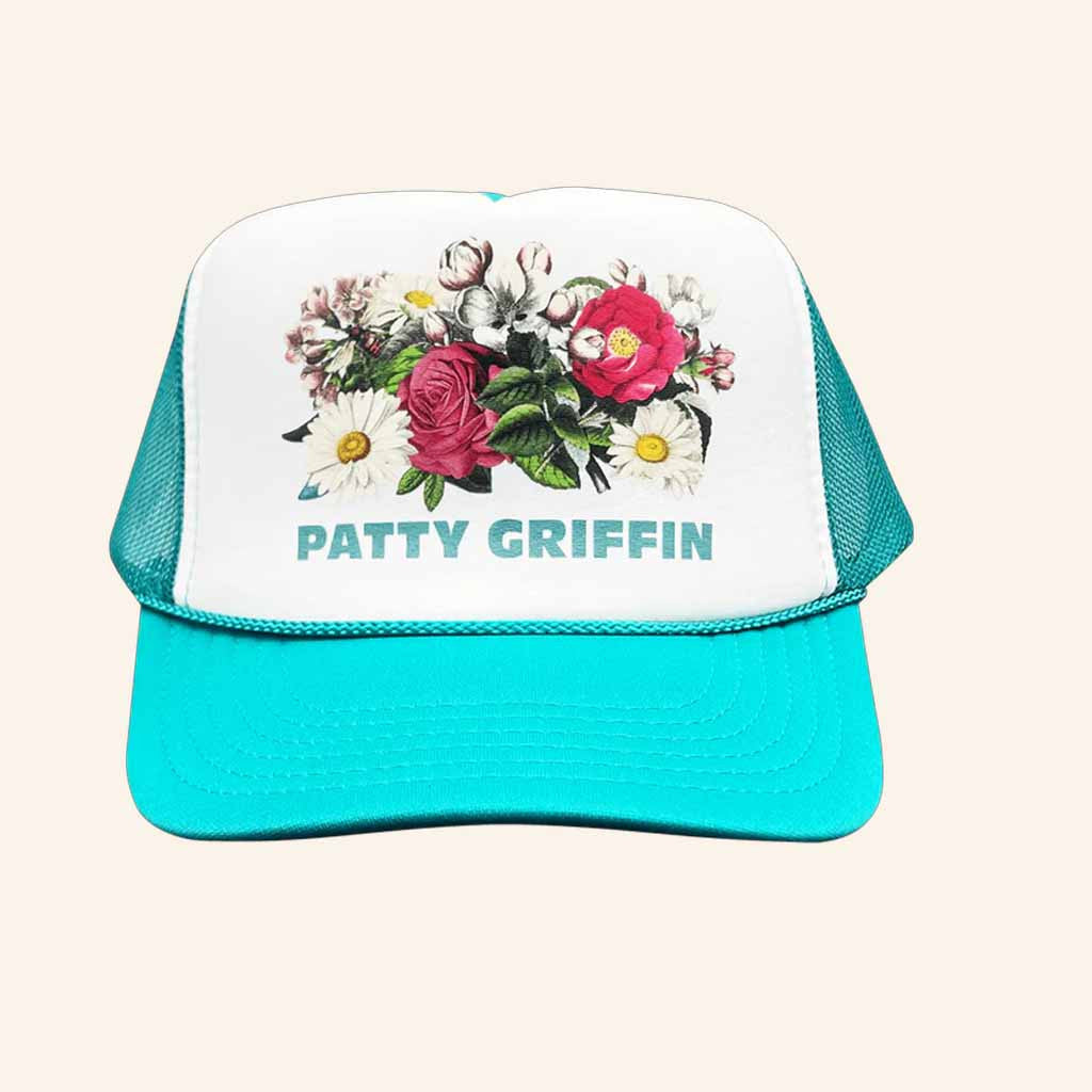 Patty Griffin Merch Flowers Trucker Hat Christmas Ideas For Sister - Lilybirchmarket