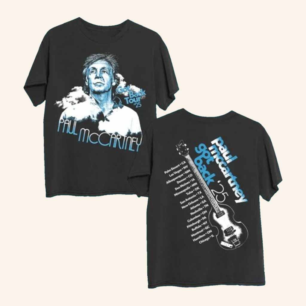 Paul Mccartney Merch Got Back 2025 Tour Shirt Cool Gifts For Music Lovers - Lily Birch Market