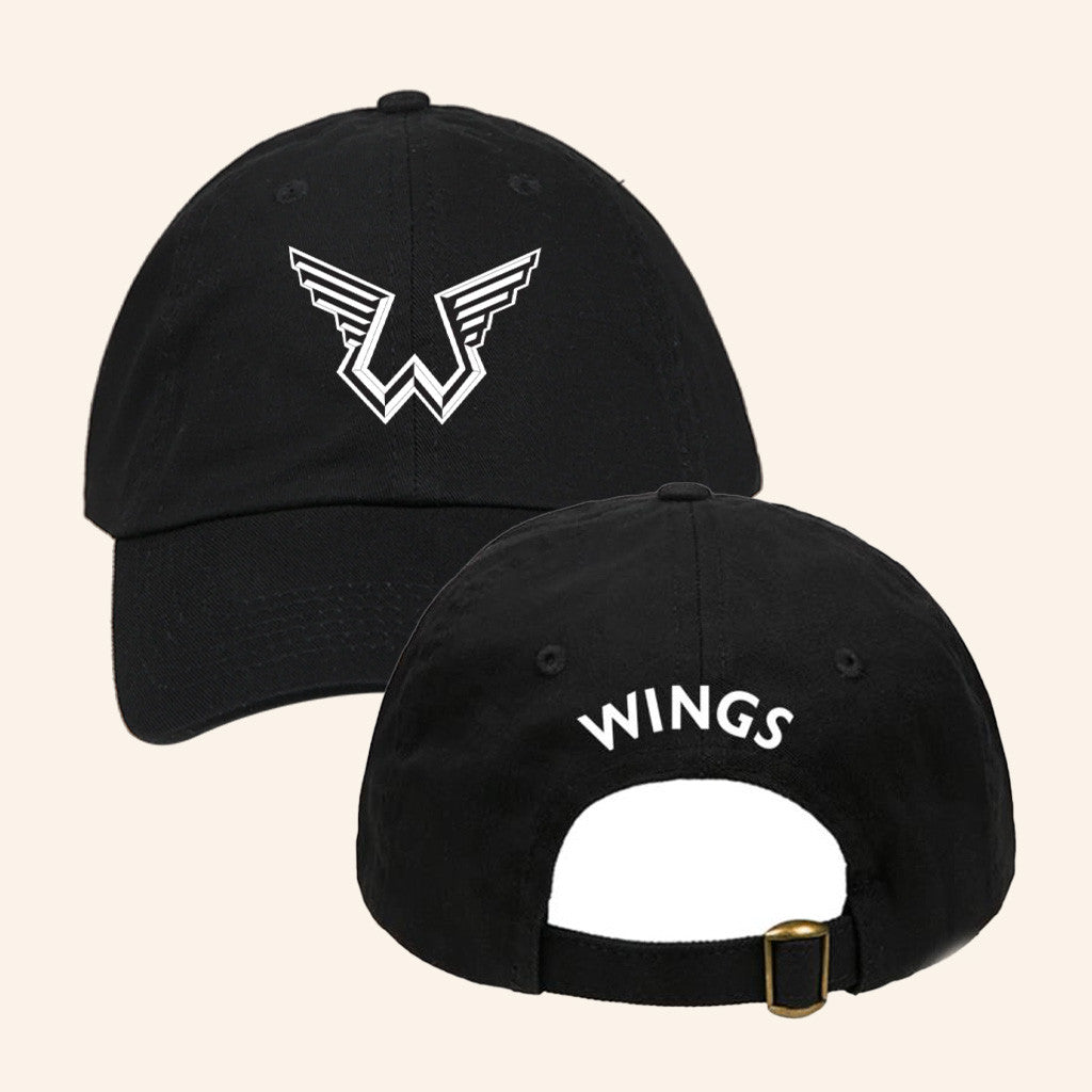 Paul Mccartney Merch Wings Logo Embroidered Hat Cool Gifts For Music Lovers - Lilybirchmarket