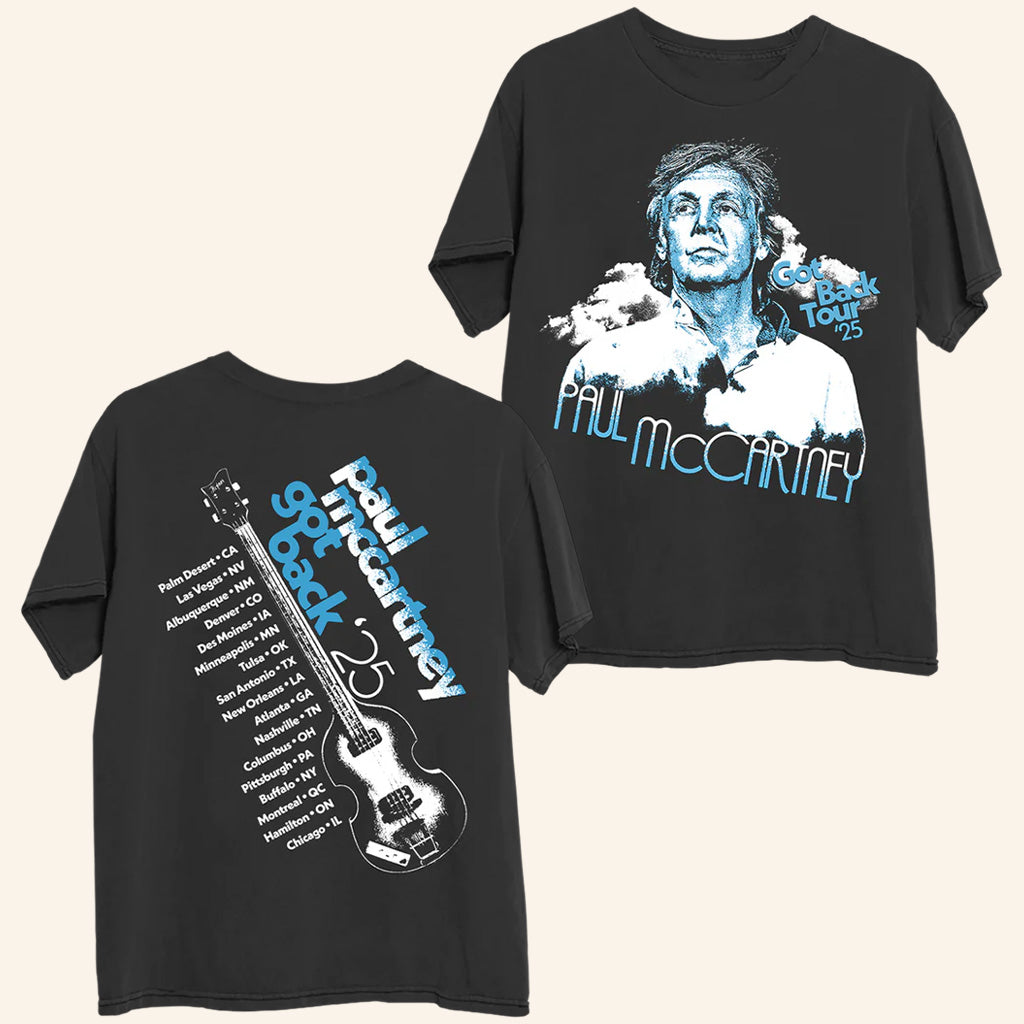 Paul McCartney Tour Merch Got Back 2025 Tour T-Shirt Fan Merch Gifts For Father - Lily Birch Market