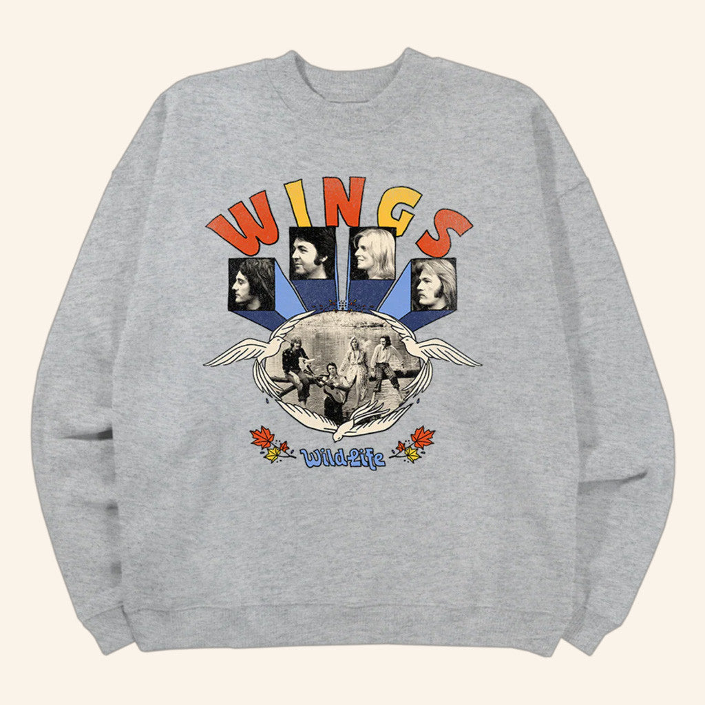 Paul McCartney Tour Merch Wild Life Logo Graphic Sweatshirt WINGS Sweatshirt Gifts For Fans - Lilybirchmarket