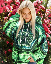 Paw Print Tie Dye Hoodie Cute Dog Paw Hooded Sweatshirt Gifts For Dog Lovers - Lilybirchmarket