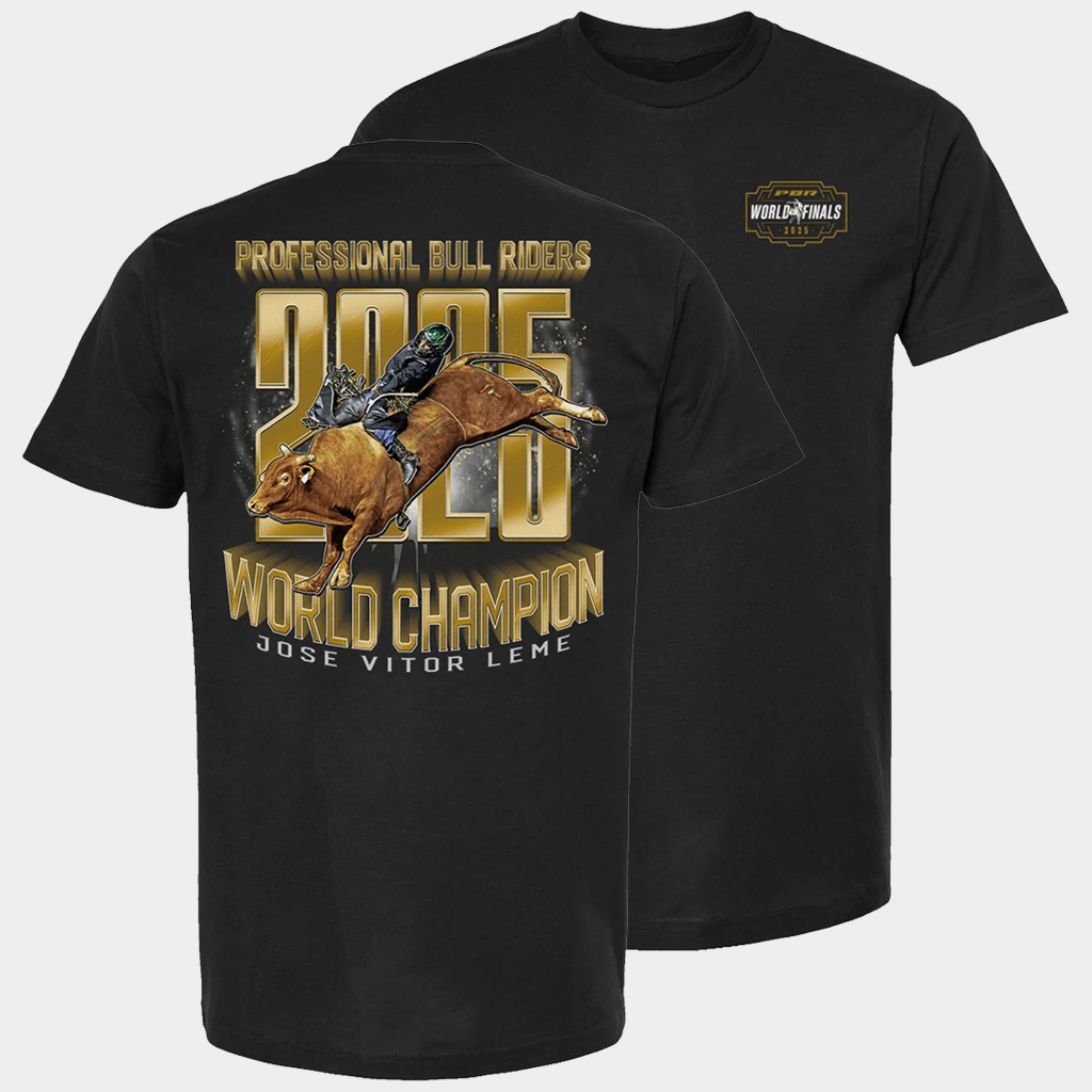 PBR Merch PBR 2025 World Champ Jose Vitor Leme T-Shirt Birthday Gift Ideas For Brother - Lily Birch Market