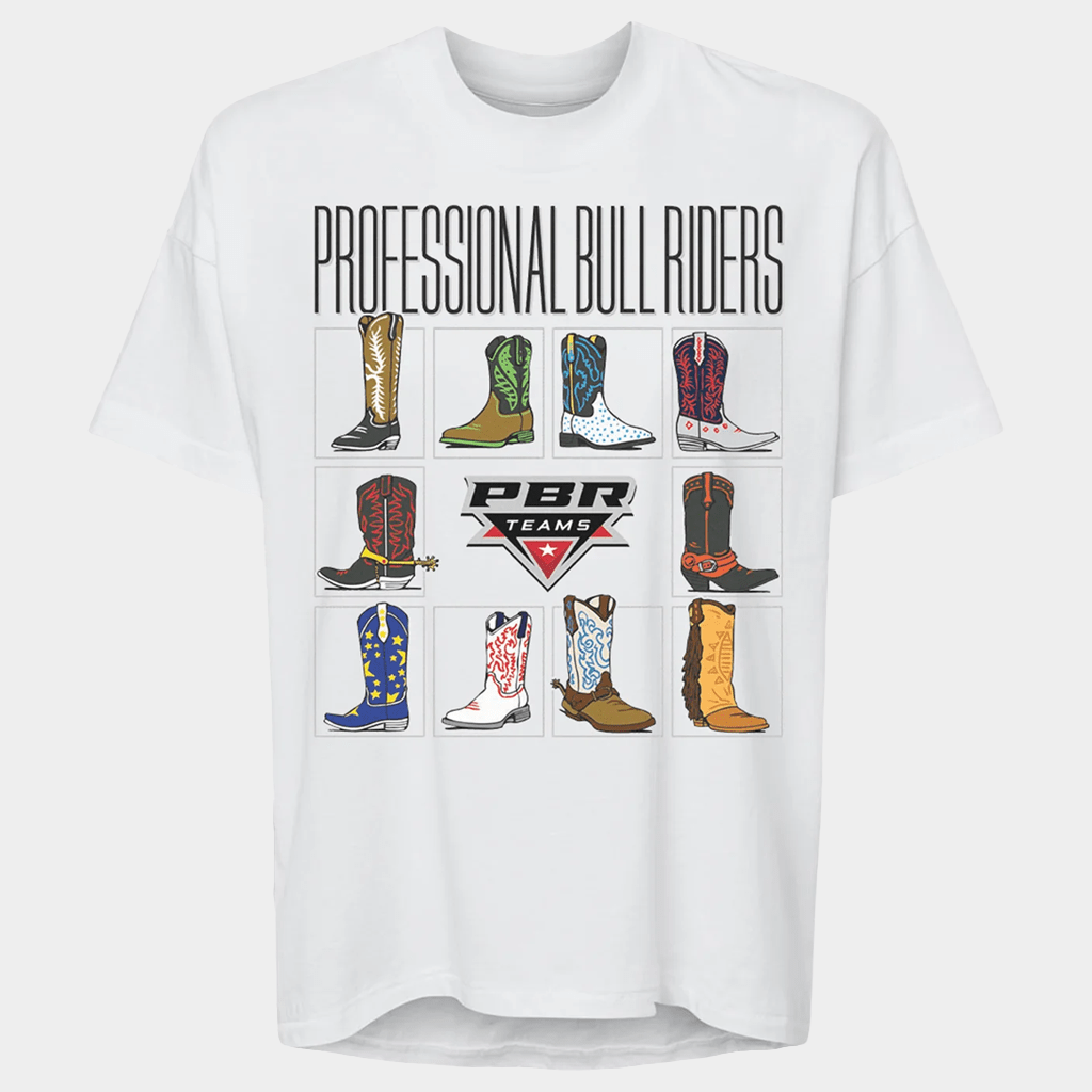 PBR Merch PBR Ladies Team Series Artistic Boots T-Shirt White Gifts For Wife - Lily Birch Market