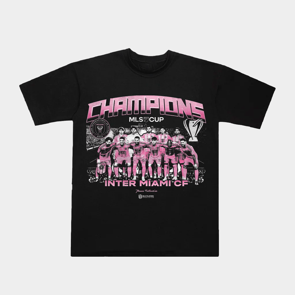Peace Collective Merch Inter Miami CF MLS Cup Champions T-Shirt Black Gifts For Soccer Fans - Lily Birch Market