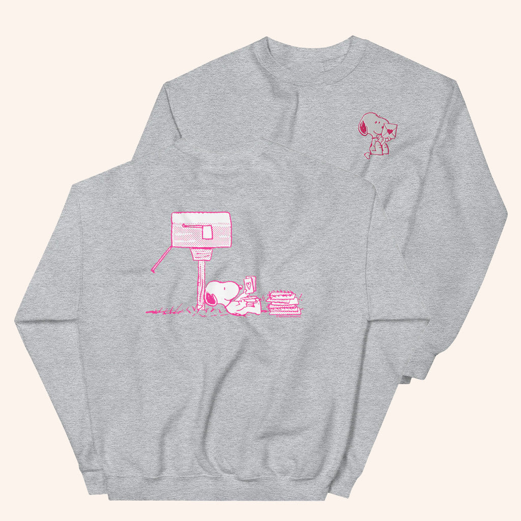 Peanuts Merch Peanuts Love Snoopy Sweatshirt Great Valentines Gifts For Her - Lilybirchmarket