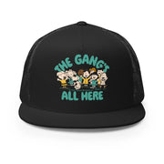 Peanuts Merch Peanuts Trucker Snapback Hat The Gang's All Here Hat Gifts For Friends - Lilybirchmarket