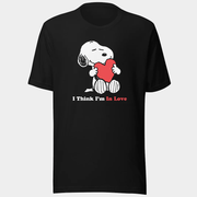 Peanuts Merch Snoopy I Think I'm In Love T-Shirt Gifts For Best Friends - Lily Birch Market