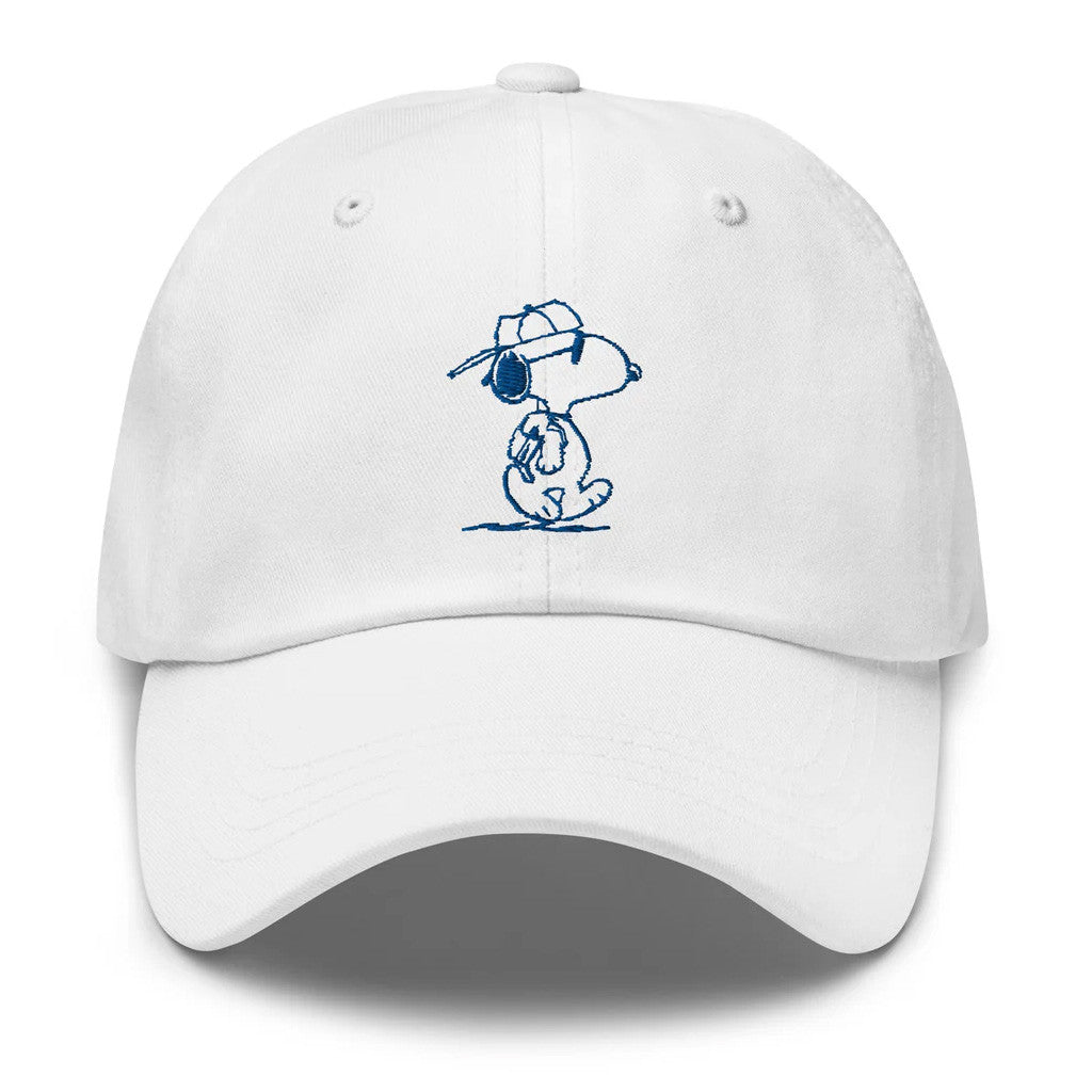 Peanuts Merch Snoopy Joe Cool Embroidered Hat Gift Ideas For Son - Lilybirchmarket