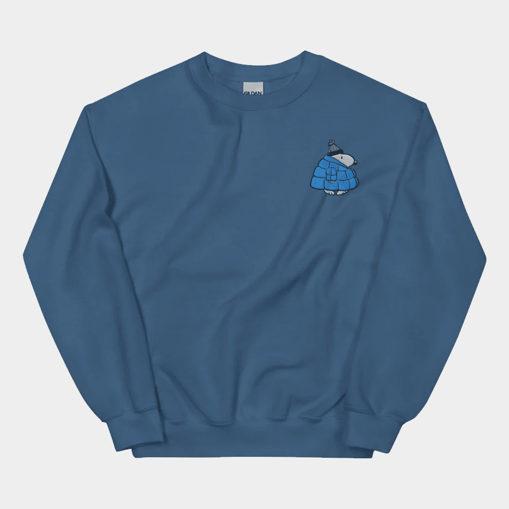 Peanuts Merch Snoopy Puffer Crewneck Sweatshirt Gift Ideas For Him - Lilybirchmarket