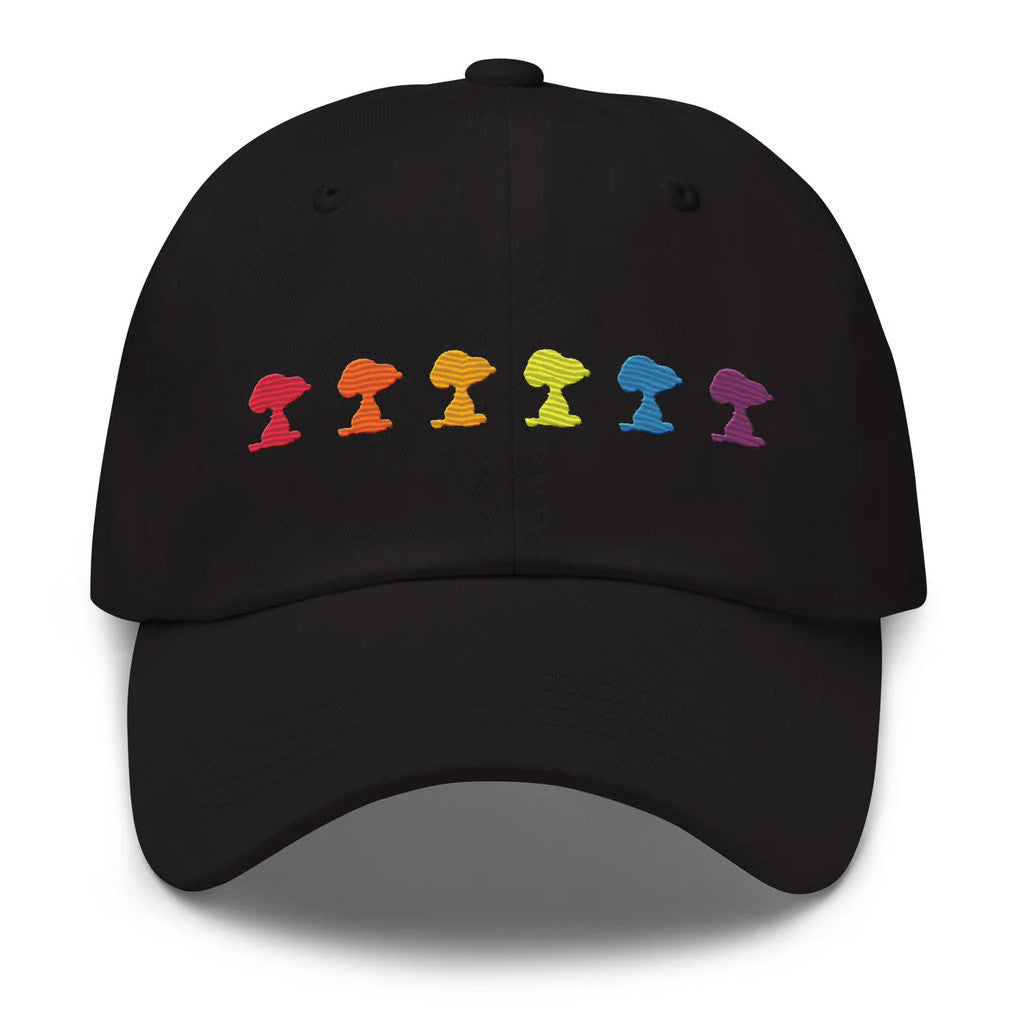 Peanuts Merch Snoopy Rainbow Embroidered Hat Birthday Gift For Her - Lilybirchmarket