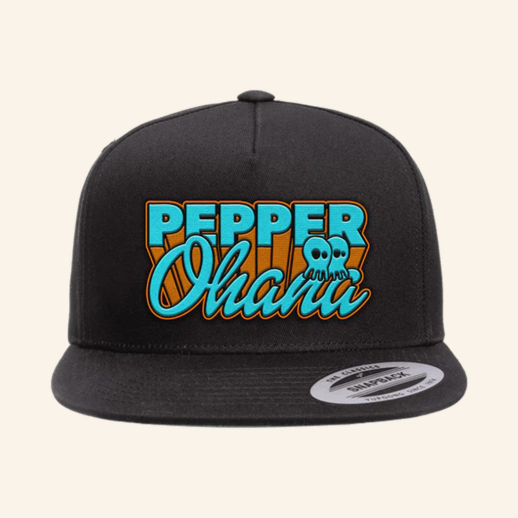 Pepperlive Merch Ohana Snapback Hat Gift Ideas For Boyfriend - Lilybirchmarket