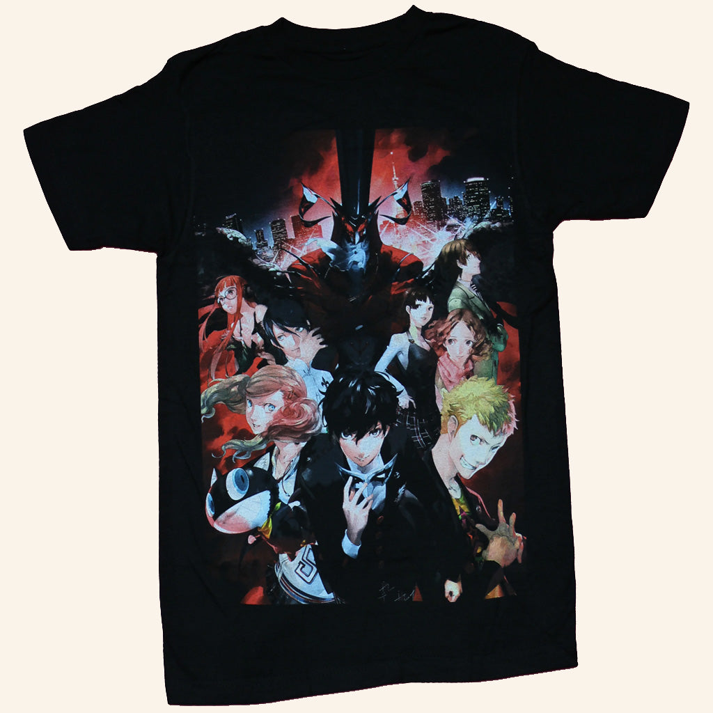 Persona Merch Persona 5 T-Shirt Original Game Cover Shirt Gifts For Boyfriend - Lily Birch Market