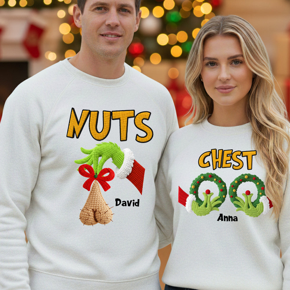 Personalized Funny Gifts For Couple Christmas Shirt - Best Inappropriate Christmas Gifts - Lilybirchmarket