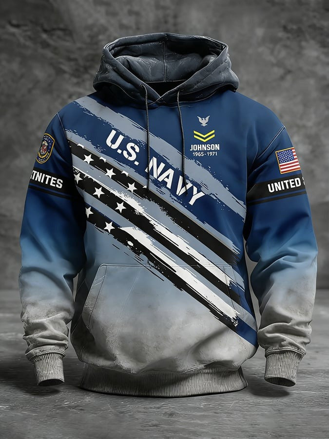 Personalized US Navy 250th Anniversary Hoodie You Never Walk Alone USN Merch Navy Gifts Him - Lilybirchmarket