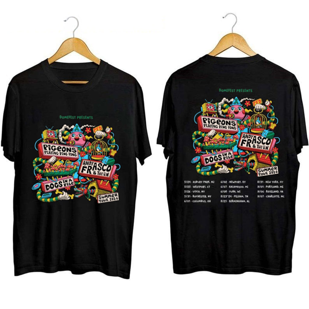 Pigeons Playing Ping Pong Summer Tour Shirt PPPP Merch Gift Ideas For Music Lovers - Lily Birch Market