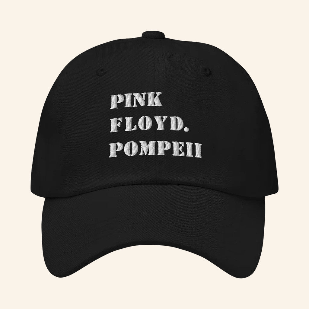 Pink Floyd Merch Pink Floyd Pompeii Embroidered Hat Cool Gifts For Rock Lovers - Lilybirchmarket