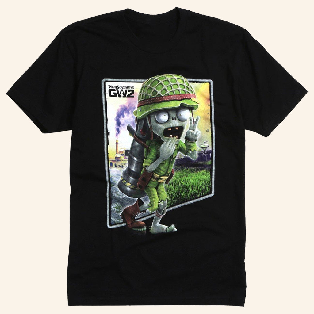 Plants Vs Zombies Merch Garden Warfare 2 Foot Soldier T-Shirt Gift Ideas For Game Lovers - Lily Birch Market